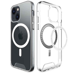 Чохол TPU Space Case with MagSafe для Apple iPhone 14 (6.1"), Прозрачный