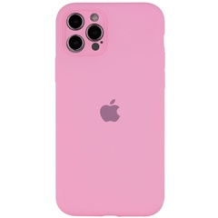 Чехол Silicone Case Full Camera Protective (AA) для Apple iPhone 13 Pro (6.1") Розовый / Light pink