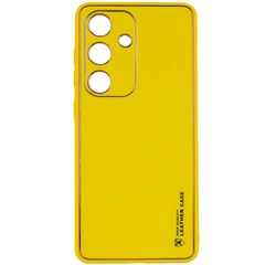 Кожаный чехол Xshield для Samsung Galaxy A35 Желтый / Yellow