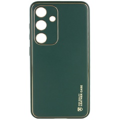Кожаный чехол Xshield для Samsung Galaxy A35 Зеленый / Army green